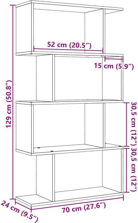 Produktbild vidaXL Lux (70 x 24 x 129 cm)