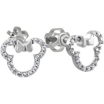 Brilio, Ohrringe, Glittering white gold earrings Minnie Mouse 239 001 01130 07