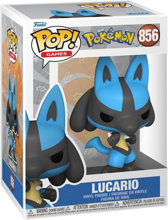 Actual product image Funko Pokemon POP! Games Vinyl Figur Lucario(EMEA) 9 cm