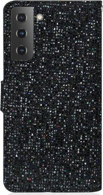 Actual product image MU Style Leather Glitter Cover with Stripes (Samsung Galaxy S22+)