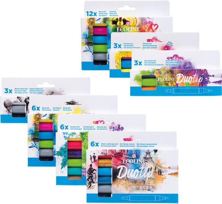 Produktbild Talens ECOLINE DUOTIP - Farbstifte Set (Mehrfarbig, 12 x)