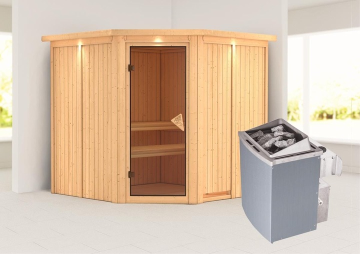 Actual product image Karibu Jarin with roof wreath (9 KW internal control)