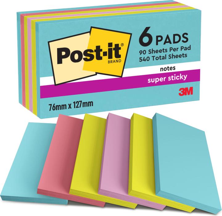 Produktbild Post-it Super Sticky Cosmic (76 x 127 mm)