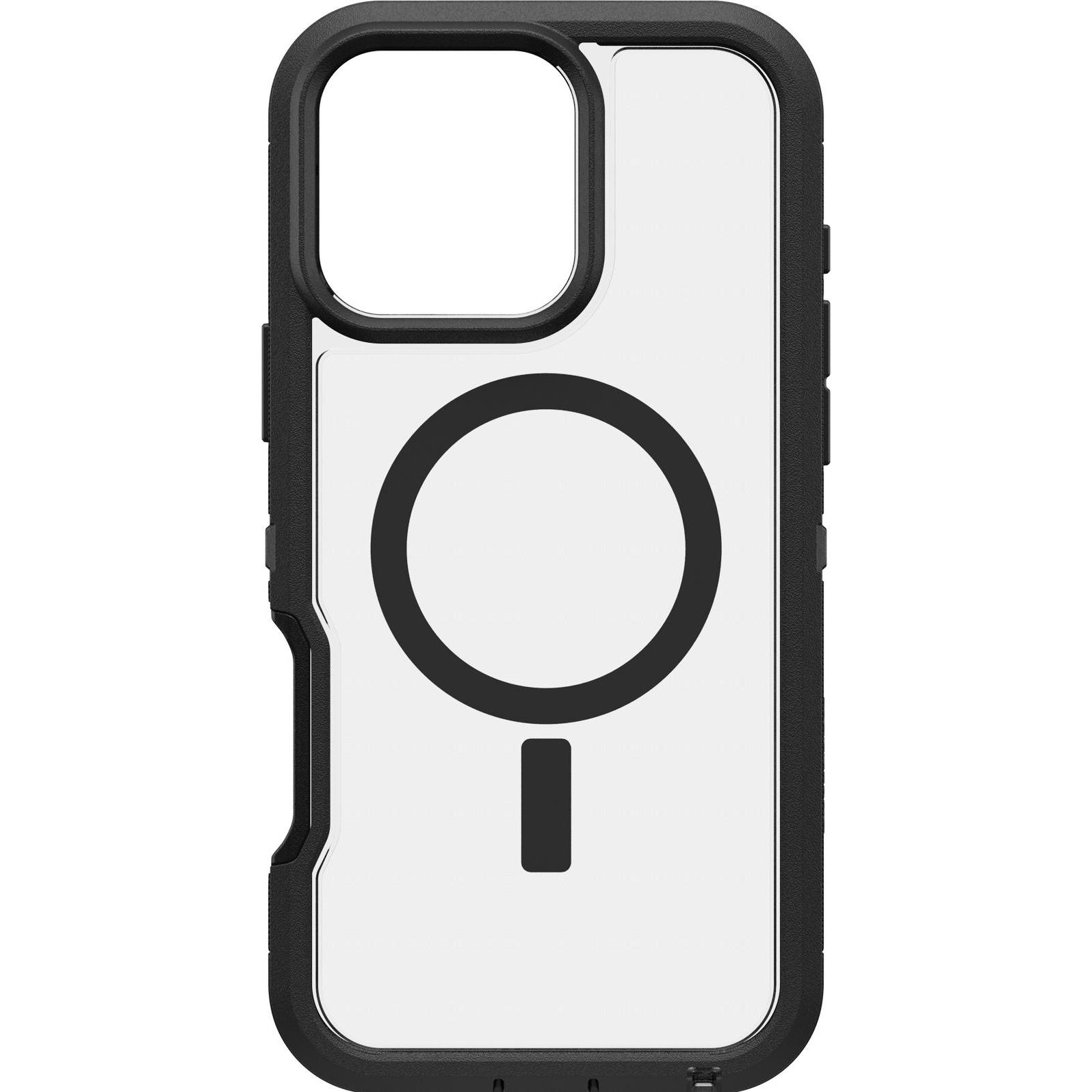 OtterBox Defender XT mit MagSafe (Apple iPhone 16 Pro Max), Smartphone Hülle, Schwarz, Transparent