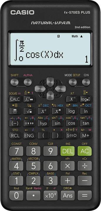 Actual product image Casio Fx-570Es Plus 2 Scientific Calculator with (Batteries)
