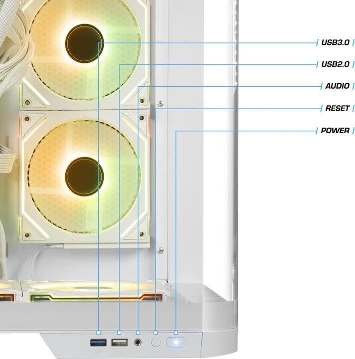 Produktbild Kiebel Panorama Curve IX (2000 GB, 32 GB, AMD Ryzen 9 9900X, Radeon RX 9070 XT)