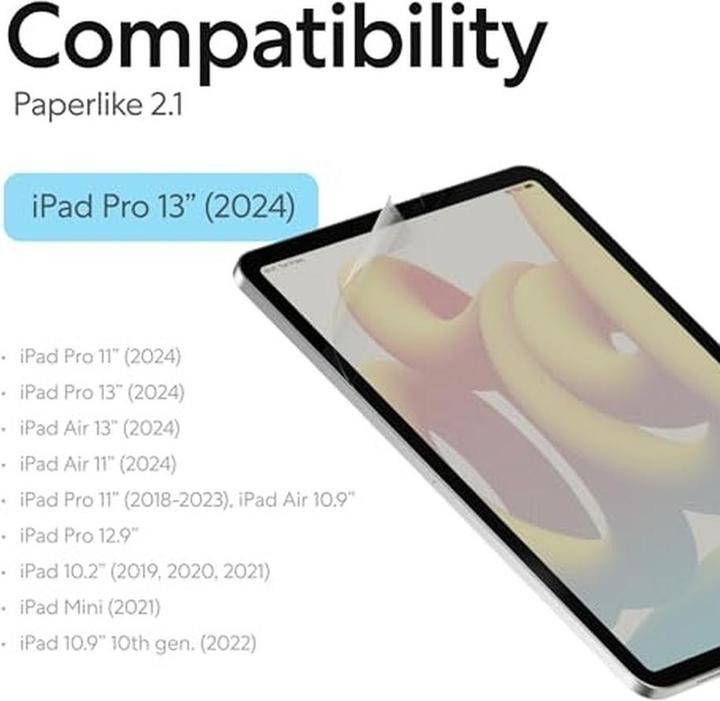 Image du produit Paperlike Protection d'écran (2 pcs, iPad Pro 13 2024 (M4))