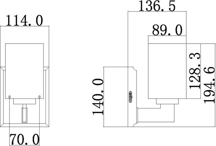 Actual product image Elstead Lighting Taylor LED wall light G9 20cm Polished chrome IP44 (320 lm, G9)