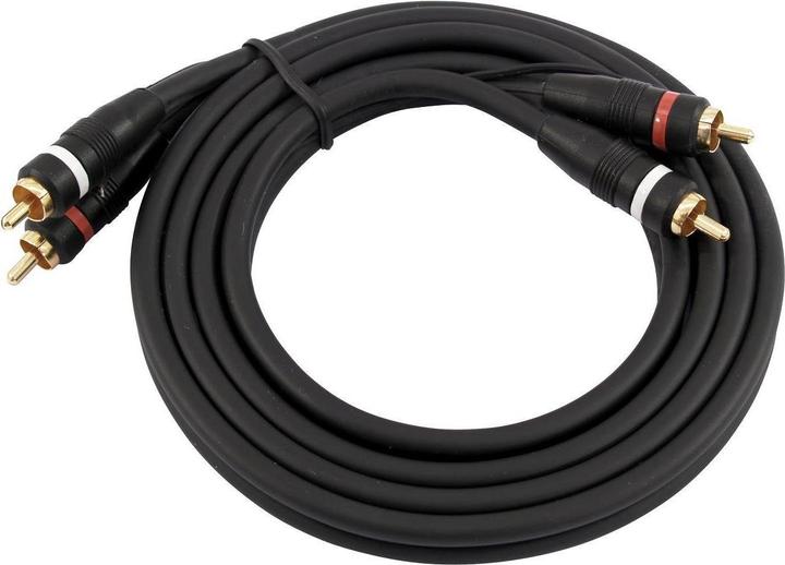 Produktbild Omnitronic Cinch Kabel 2x2 Erdung 1,5m (1.50 m, Cinch)