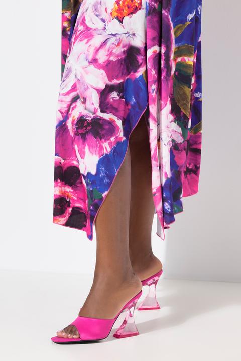 Produktbild Ulla Popken Midikleid, Blüten, Zipfelsaum, Rundhals, ärmellos (46, 48)