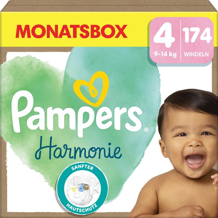 Productafbeelding Pampers Harmonie (Gr. 4, Maandelijks pakket, 174 Pcs.)
