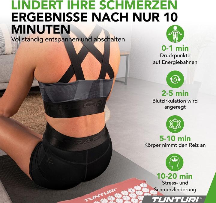 Actual product image Tunturi Acupressure Mat And Pillow (20 mm)