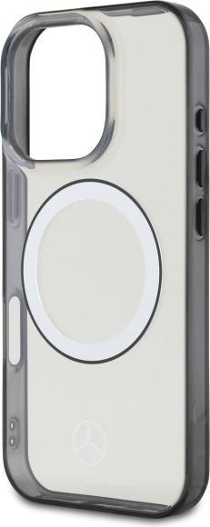 Actual product image Mercedes MEHMP16L23HUOKC iPhone 16 Pro 6.3" transparent hardcase Printed logo MagSafe (Apple iPhone 16 Pro)