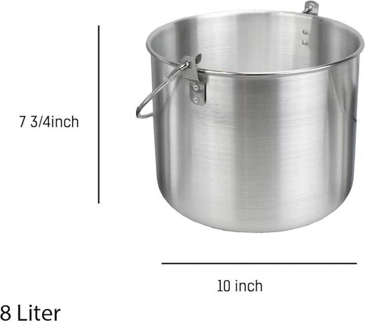 Actual product image Acecamp Campingtopf mit Henkel und Deckel, 8L
