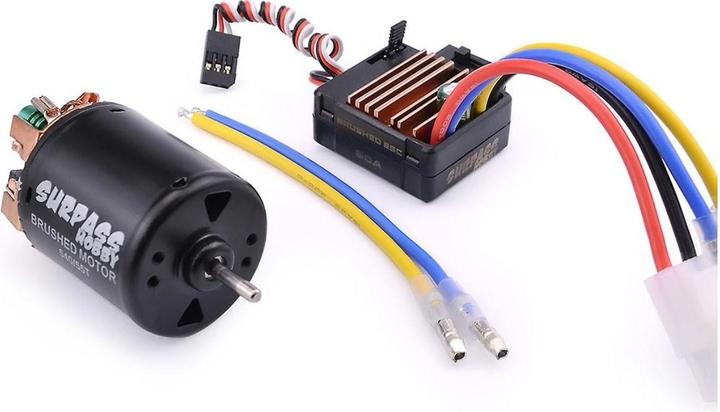 Actual product image Surpass Hobby SURPASS 540 3-Slot 35T 13000 RPM w/ 60A ESC combo