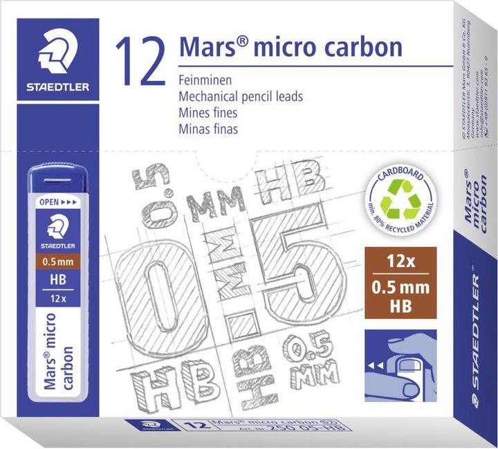 Immagine prodotto Staedtler Mars Micro (12 pz., 0.50 mm, HB)