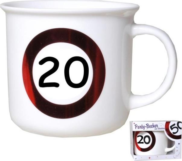 UdoS Becher Jahreszahl "20"