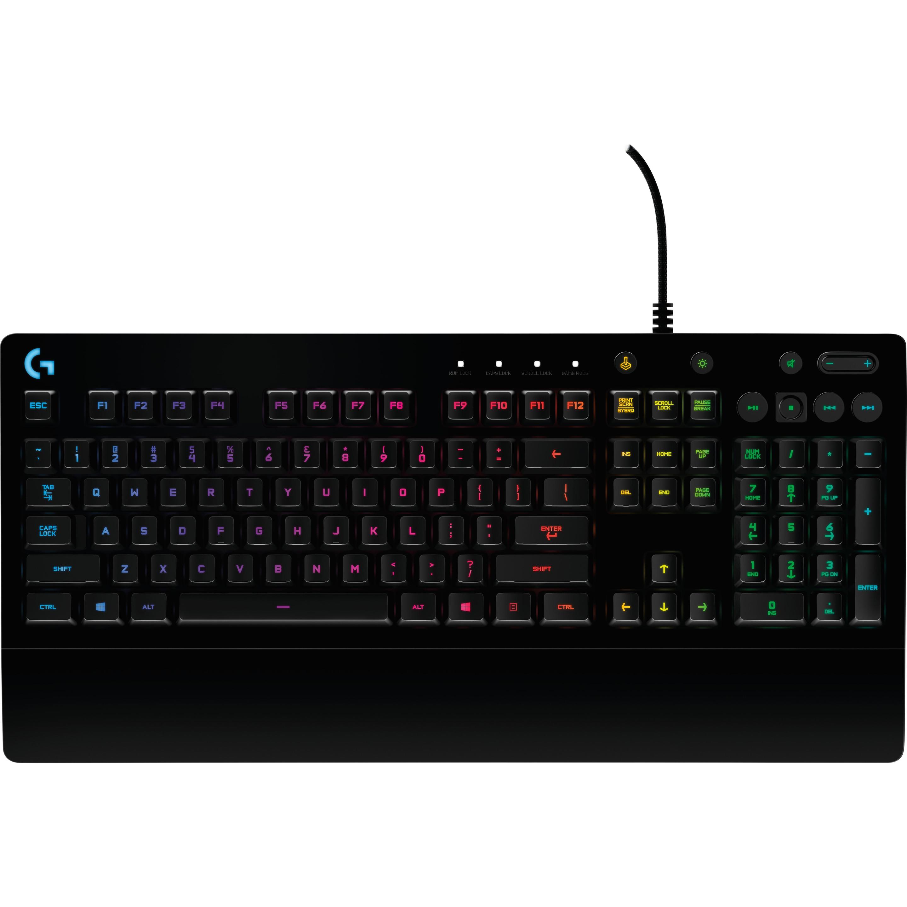 Logitech G G213 Prodigy (DE, Kabelgebunden), Tastatur, Schwarz