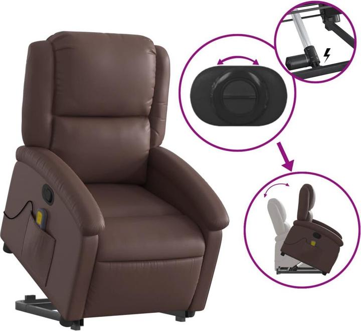 Produktbild vidaXL Massagesessel mit Aufstehhilfe