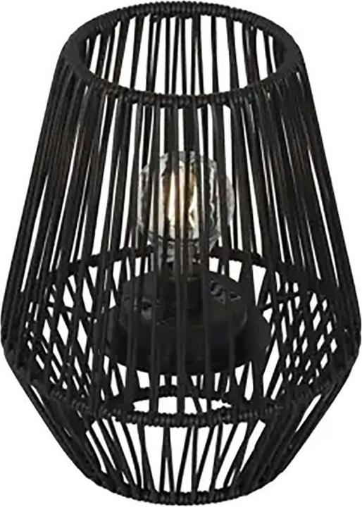 Lumineo Black solar lantern, ø22 x 25 cm