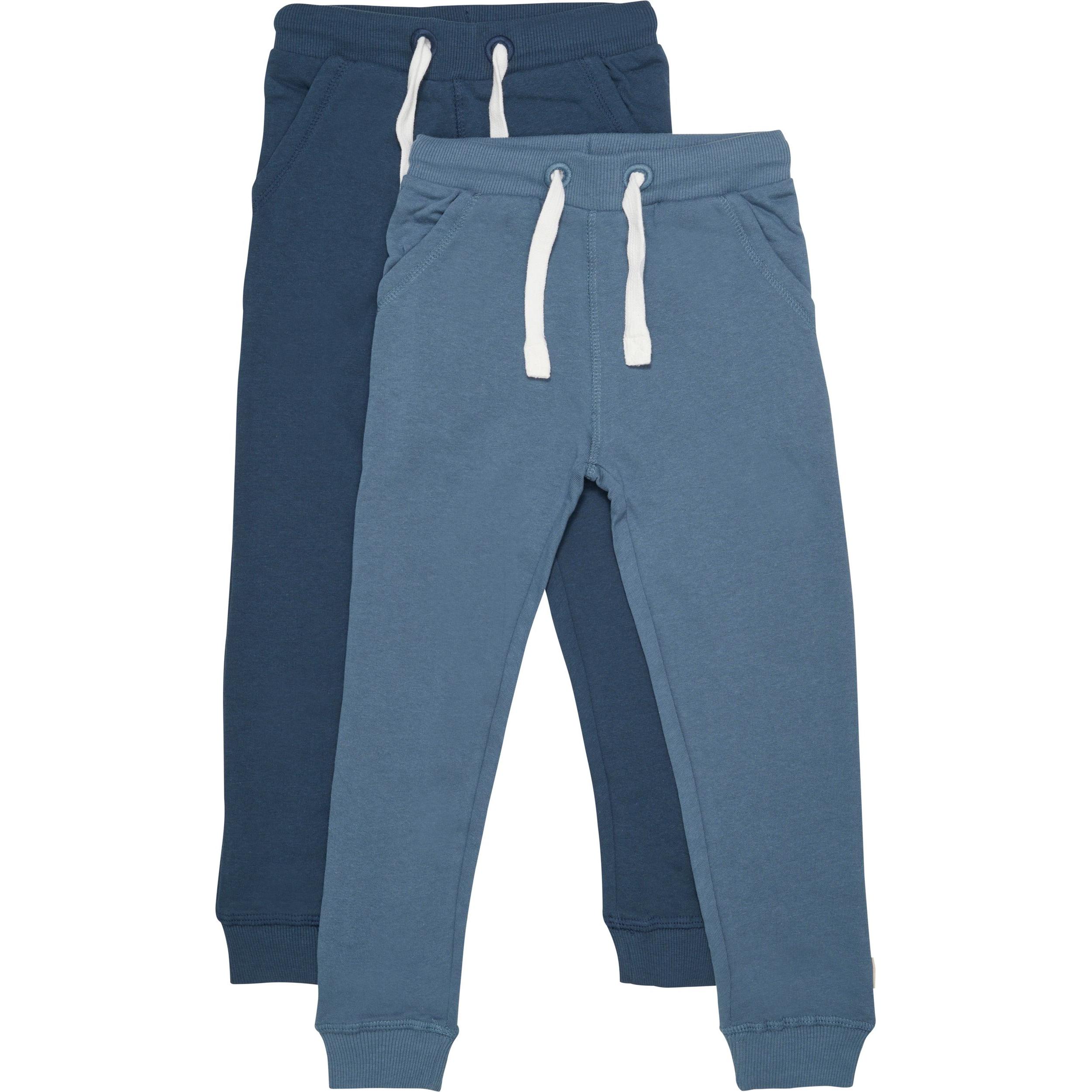 Minymo, Jungen, Sporthose, Kid's Basic 36 -Sweat Pant (2-pack) (116), Blau, 116