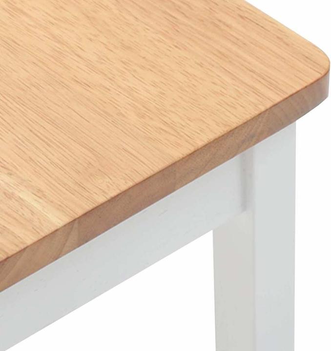 Image du produit VidaXL Tabouret de bar 2 pcs. Blanc Bois massif Hévéa