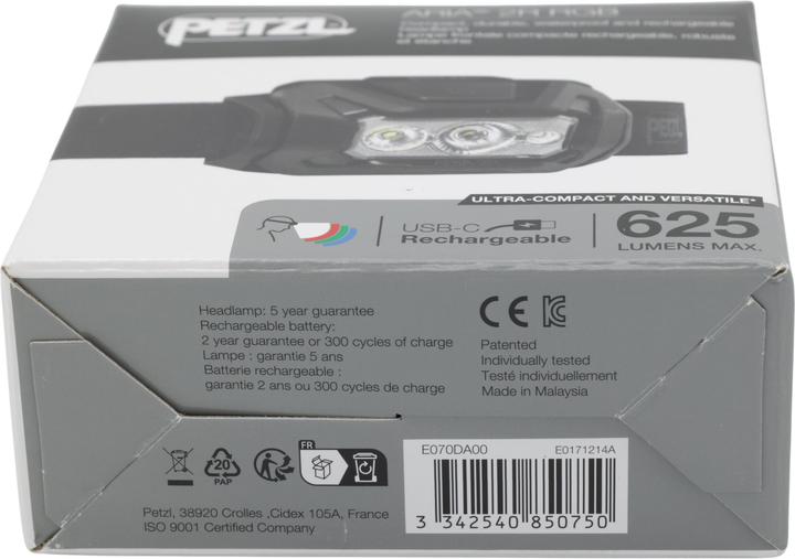 Productafbeelding Petzl E070DA00 Headlamp ARIA® 2R RGB black (600 lm)