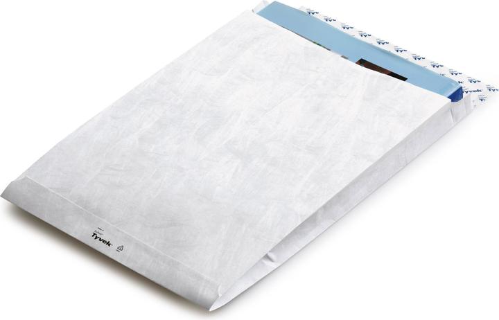 Tyvek ® Folding pocket DIN E4 305 x 406 mm (W x H) without window 55g/m² with adhesive ® white (1 pcs.)
