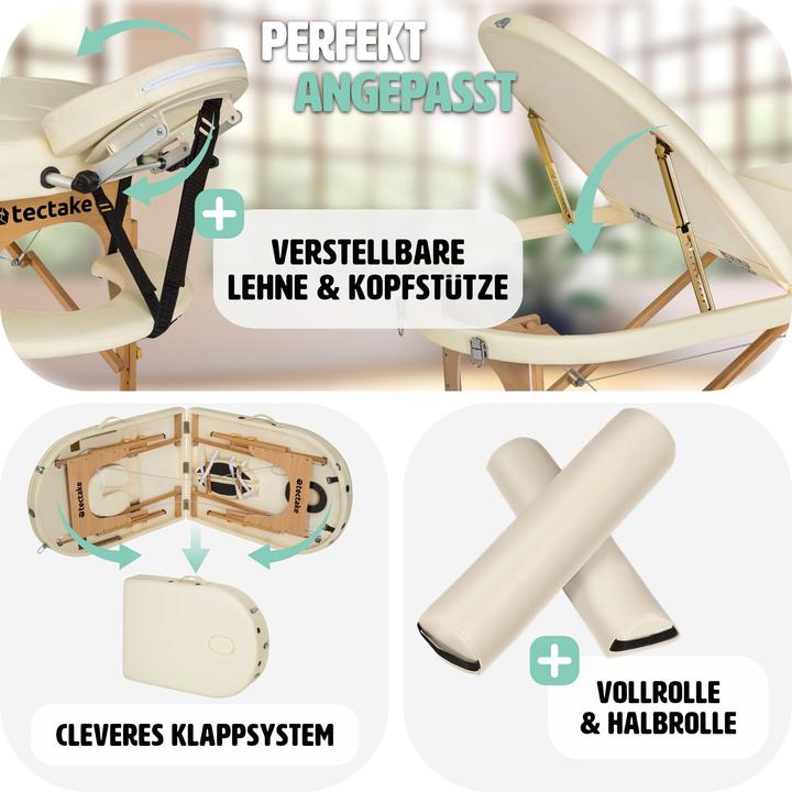 Produktbild tectake Massageliege oval
