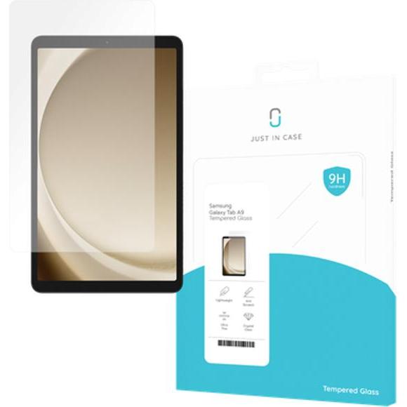 Just in Case GehÃ¤rtetes Glas Clear Displayschutzfolie Samsung Galaxy Tab A9 (1 Stück, Galaxy Tab A9), Tablet Schutzfoli...