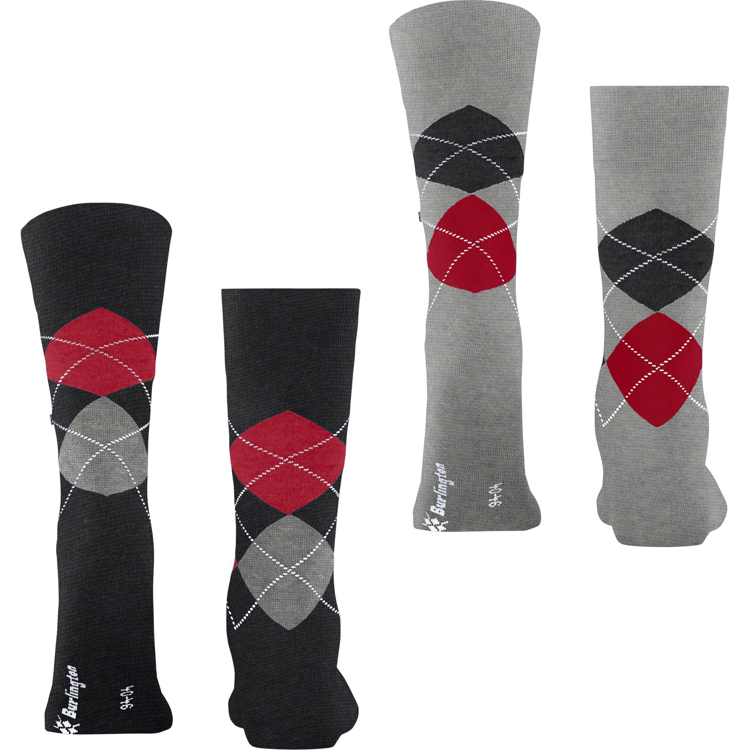 Thumbnail - Burlington, Herren, Socken, Socken Casual Bequem sitzend, Mehrfarbig, (2er Pack, 40 - 46)