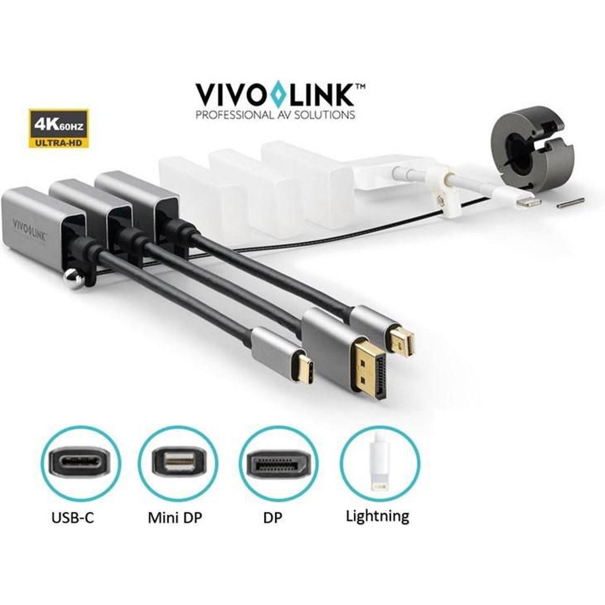 Vivolink Per anello adattatore (HDMI, 27 cm), Adattatore dati + video, Grigio