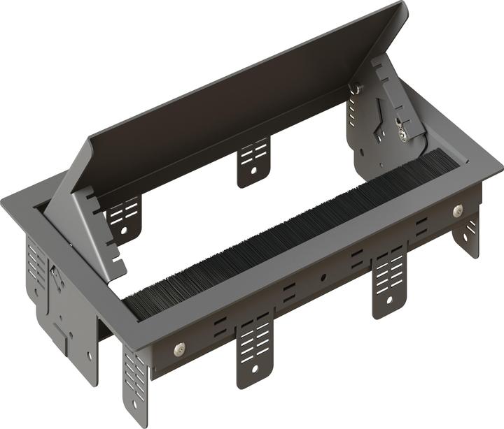 Actual product image IB Connect BOX mounting frame grey S 3-gang