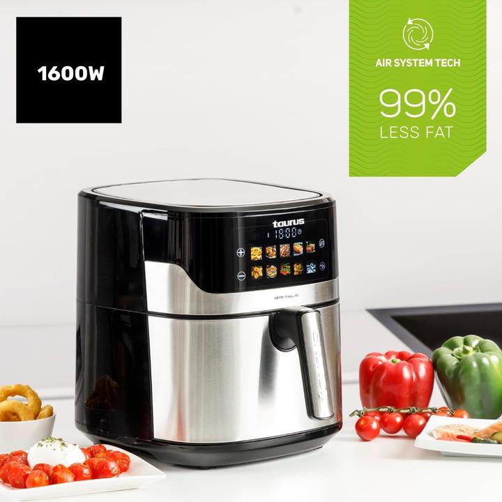 Immagine prodotto Taurus Digitaler Heissluftfritteuse mit 8 Programmen, HD-Display und Wandhalterung