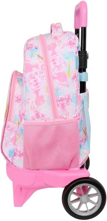 Actual product image Safta Barbie Painterly Detachable Kids Rolling Backpack with Wheels, Compact and Versatile