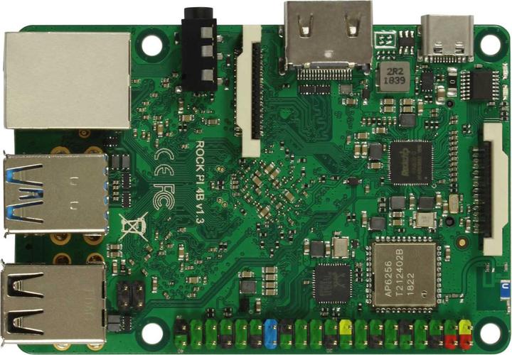 Image du produit Allnet Rock Pi 4 Model B 2GB V1.4 avec double bande 2.4/5GHz WLAN/Bluetooth 5.0