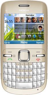 Nokia C3-00 - German QWERTZ - Golden White (2.40", 2 Mpx)