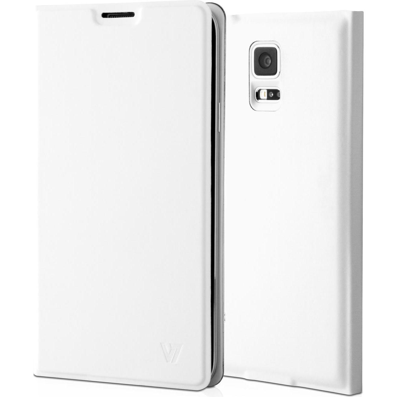 V7 PCS-5BC-WHT-14E Schlankes Klappetui für Samsung Galaxy S5 - Weiss (Samsung Galaxy S5), Smartphone Hülle, Weiss