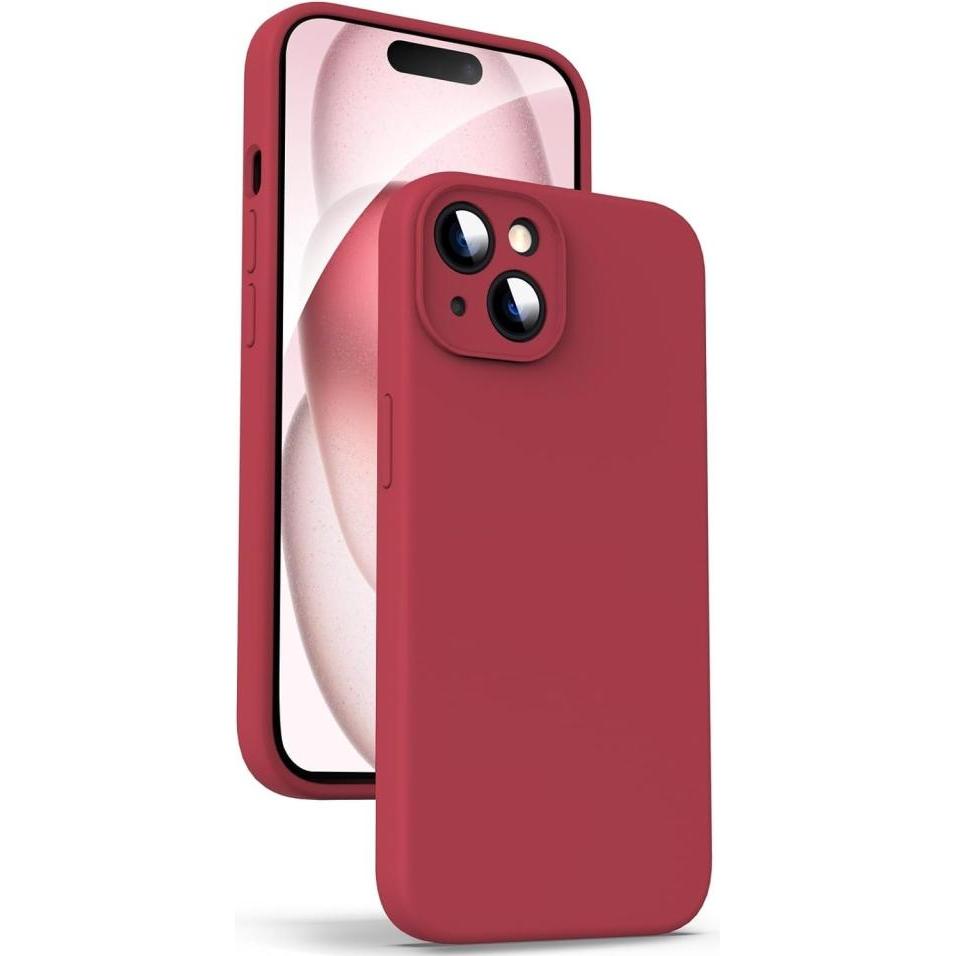 Screenguard Liquid Case (Apple iPhone 15), Smartphone Hülle, Rot