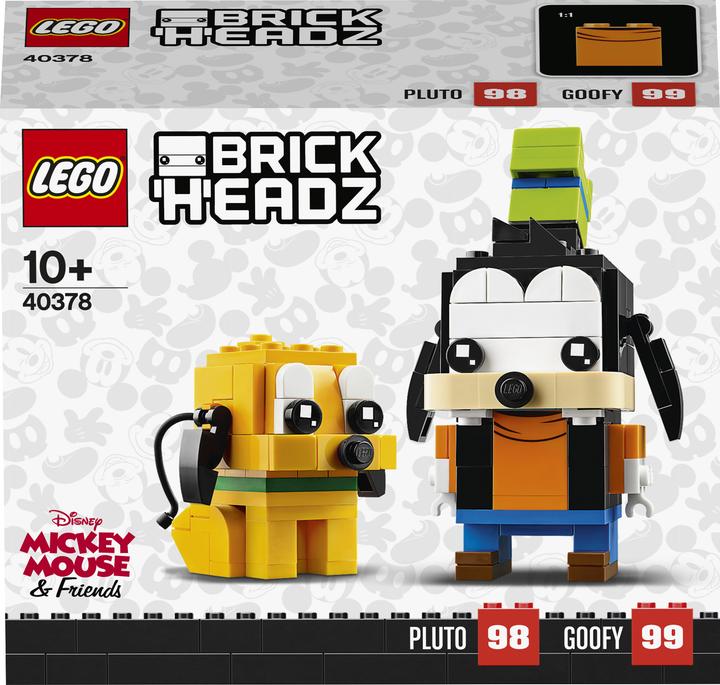 Actual product image LEGO Disney - Goofy & Pluto (40378, LEGO Brickheadz, LEGO Rare Sets)