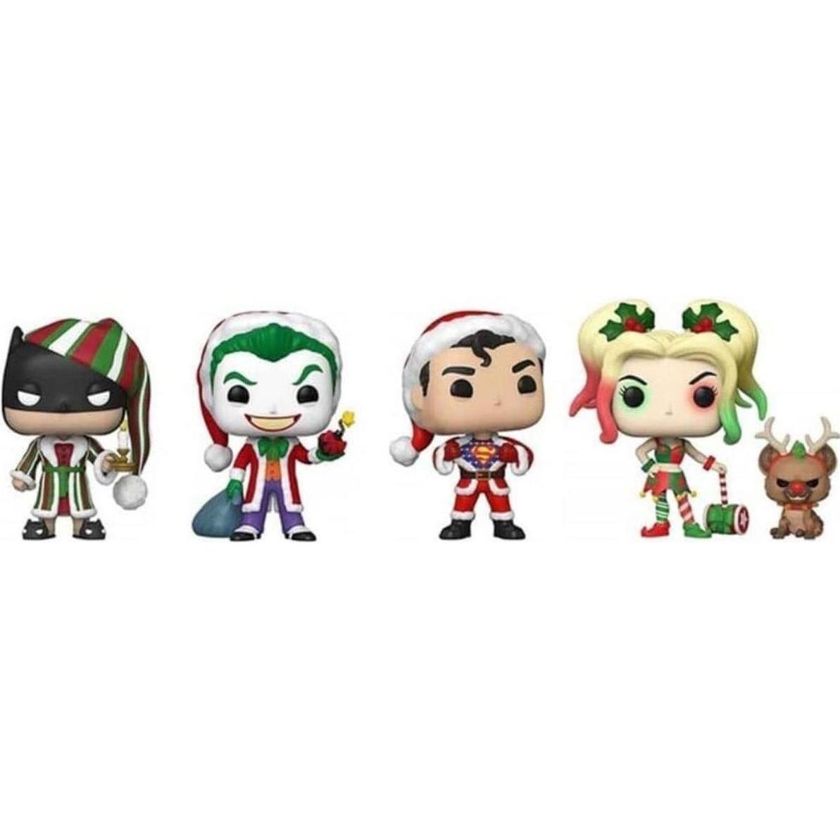 Funko DC Comics POP! Heroes Vinyl Figuren 4er-Pack Holiday 9 cm