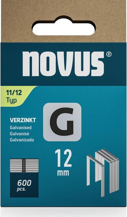 Actual product image Novus Flat wire staples G 11 12mm 600 pcs.