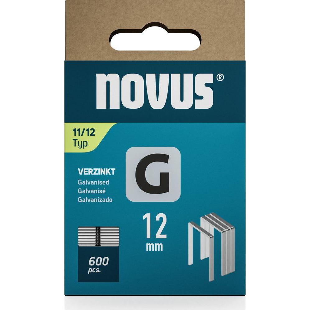 Thumbnail - Novus, Tackerklammern + Tackernägel, Flachdrahtklammern G 11 12mm 600 Stk.