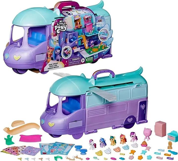 Produktbild My Little Pony Mini World Magic Mare Stream, Wohnmobil Spielset