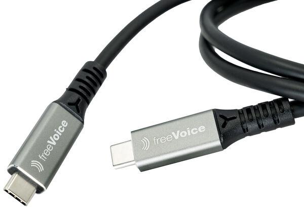 Image du produit FreeVoice USB C – USB C (1 m, USB 4.0, 100 W)
