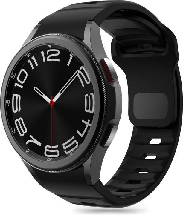 Produktbild Tech-Protect Silicone Line Strap for Samsung Galaxy Watch 4 / 5 / 5 Pro / 6 / 7 / FE - Black