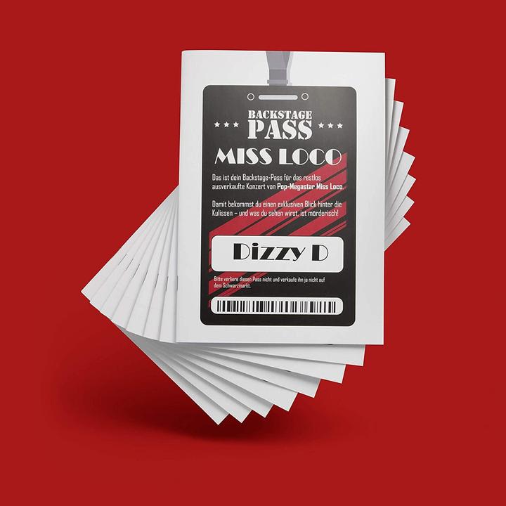 Produktbild Mord bei Tisch Backstage - Krimidinner (Deutsch, 6 - 8 Spieler)