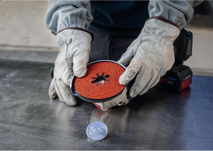 Actual product image Bosch Professional Zubehör Expert R781 Prisma Ceramic fibre disc, X-LOCK, 115 mm, 22.23 mm, G 36, 5-pcs. (36)