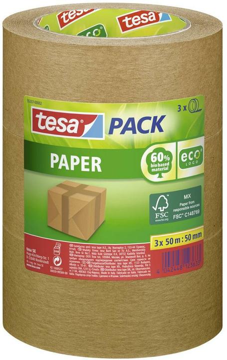 Produktbild tesa Packband ack® Papier ecoLogo® B (50 mm)
