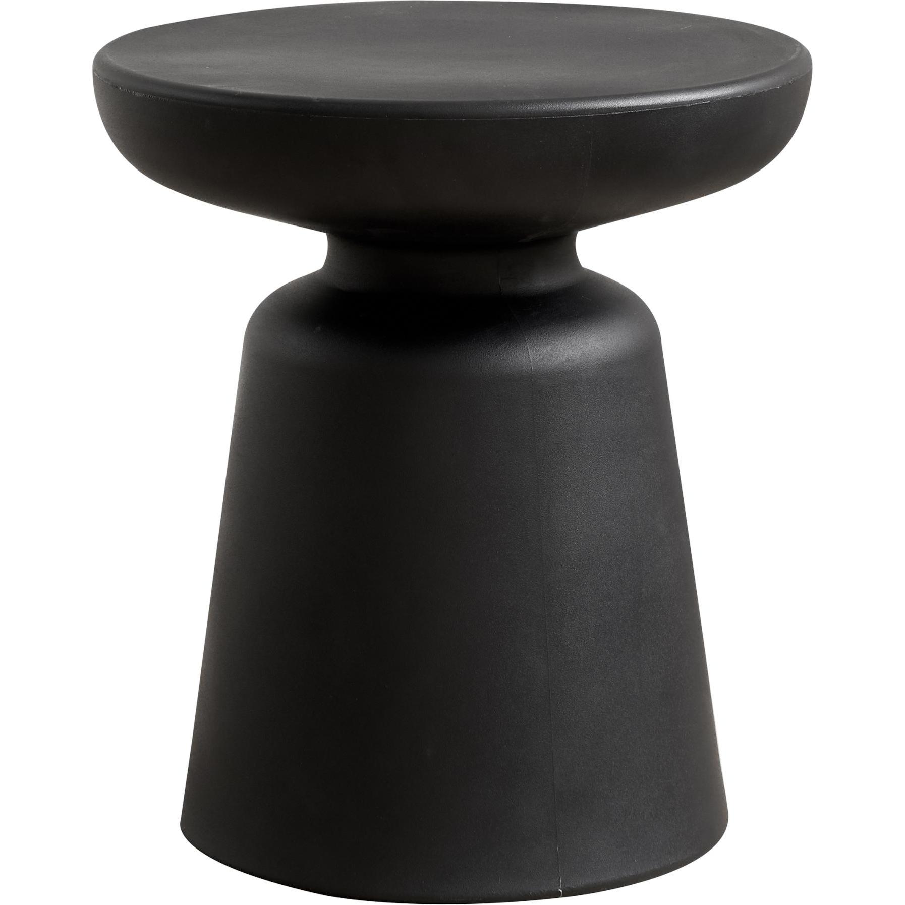 En.Casa, Couchtisch + Beistelltisch, Beistelltisch Posio 44xØ40 cm Schwarz (44 x 40 cm)